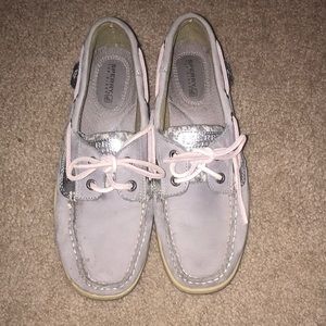 gray sperry topsider shoes